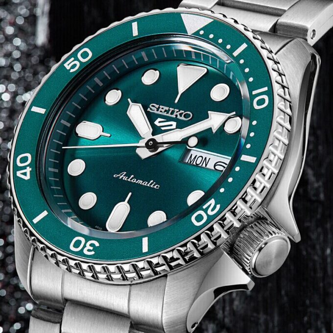 5 Sports 42,5 mm Mechanisch Zilver/Groen