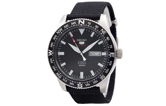 5 Sports Series Mechanisch waterdicht Zwart