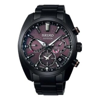 ASTRON Astron GPS Solar Dual-Time 42,7 mm Limited Edition Zwart/Paars