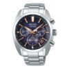 Astron GPS-horloge op zonne-energie Blauw Zilver