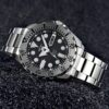 Automatisch Mechanisch Water Ghost Waterdicht Sport voor heren Zwarte plaat Stalen band Zwart