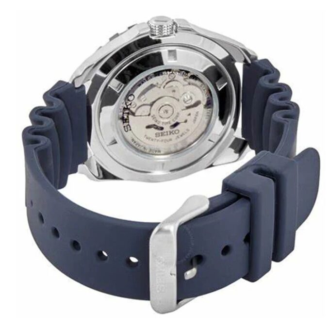 Automatisch waterbestendig herenhorloge met blauwe wijzerplaat