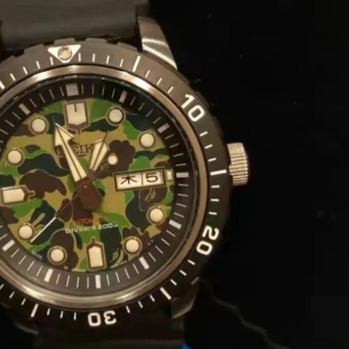BAPE X Seiko MECHANISCH DUIKERSHORLOGE Crossover