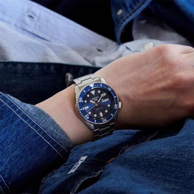 Casual waterdicht sportief mechanisch blauw