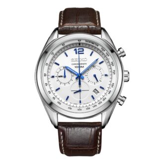 Chronograafserie Wit Blauw