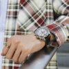 Chronograafserie Wit Blauw