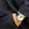 Horloge Presage-serie Japan Witte wijzerplaat Riem Zakelijk 4R-uurwerk Automatisch / Mechanisch horloge