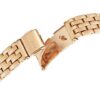Modieus blauw-wit wijzerplaat, roségouden band, waterdicht tot 5 ATM, quartzhorloge
