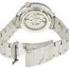Nr. 5 Klein stalen bandje Automatisch mechanisch horloge Blauw