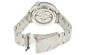 Nr. 5 Klein stalen bandje Automatisch mechanisch horloge Blauw