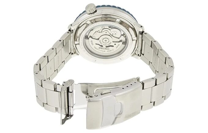 Nr. 5 Klein stalen bandje Automatisch mechanisch horloge Blauw