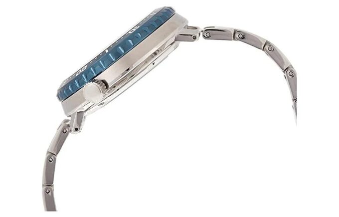 Nr. 5 Klein stalen bandje Automatisch mechanisch horloge Blauw