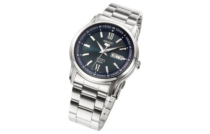 Nr. 5 Mechanisch automatisch horloge, blauw