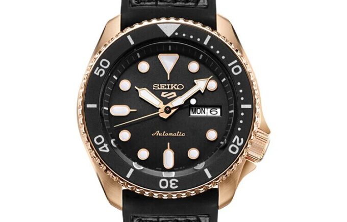 Nr. 5 Mechanisch klassiek horloge Zwart