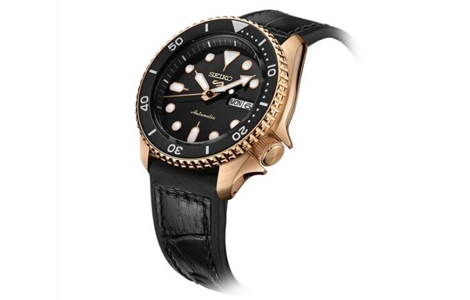 Nr. 5 Mechanisch klassiek horloge Zwart