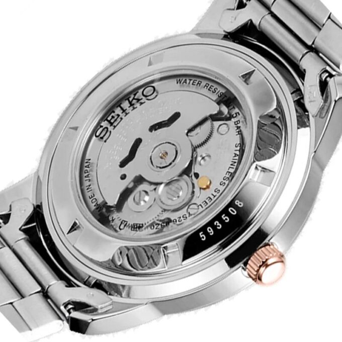 Nr. 5-serie automatisch mechanisch horloge met stalen band