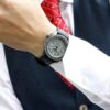 Nr. 5-serie Retro automatisch mechanisch waterdicht horloge Grijs Zwart