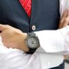 Nr. 5-serie Retro automatisch mechanisch waterdicht horloge Grijs Zwart