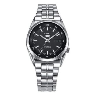 Nr. 5 Sports mechanisch horloge met stalen band, zwart
