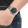 Nr. 5 Sports mechanisch horloge met stalen band, zwart