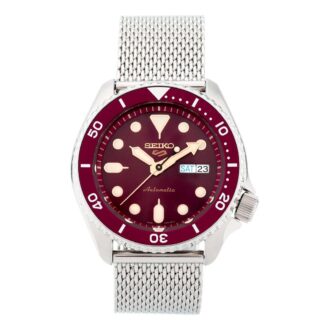 Nr. 5 Sports mechanisch horloge Wijnrood