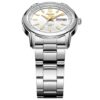 Nr. 5 Sports stalen waterdicht zakelijk mechanisch horloge Wit