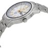 Nr. 5 Sports stalen waterdicht zakelijk mechanisch horloge Wit