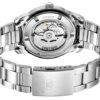 Nr. 5 Sports stalen waterdicht zakelijk mechanisch horloge Wit