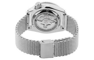 Nr. 5 Stalen band waterdicht automatisch mechanisch horloge blauw zilver