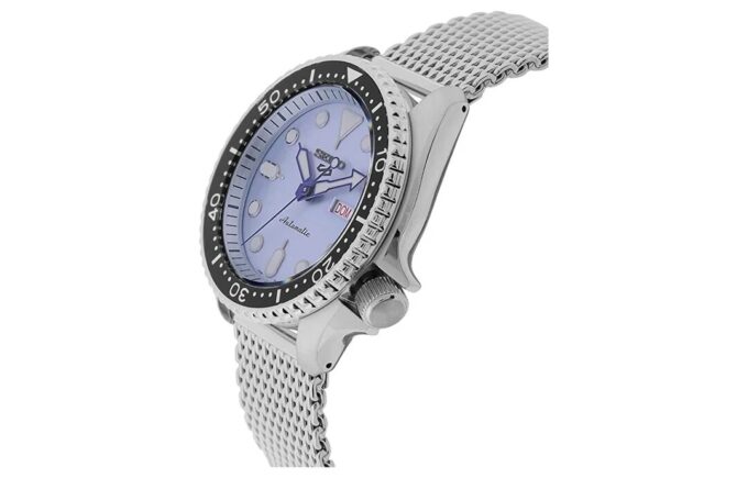 Nr. 5 Stalen band waterdicht automatisch mechanisch horloge blauw zilver