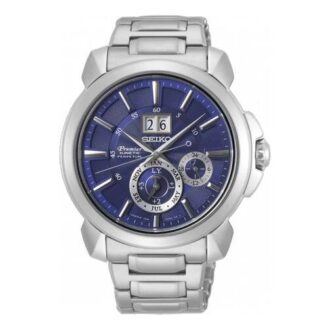 Premier-serie Casual Business waterdicht quartzhorloge met blauwe wijzerplaat en stalen band