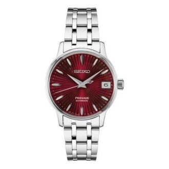 Presage-serie Mechanisch Zilver/Rood