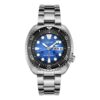 Prospex-serie met saffierglas, blauwe wijzerplaat en stalen band, mechanisch horloge, waterdicht tot 200 meter