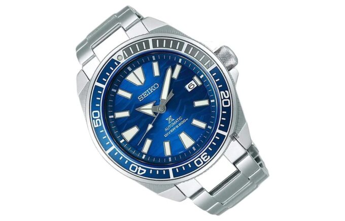 Prospex-serie Ocean Large wit 200 meter horloge blauw