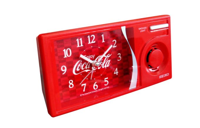 Seiko x Coca Cola Mute Music Alarm Clock Rood