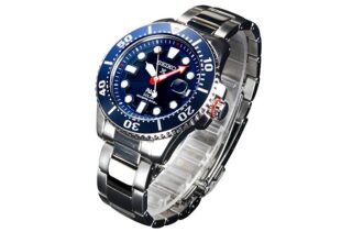 Seiko X PADI Eco Drive Zilver/Blauw