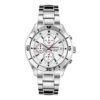 Three Eyes 100 meter waterdicht zakelijk casual mode wit wijzerplaat stalen band quartz horloge