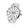 Three Eyes 100 meter waterdicht zakelijk casual mode wit wijzerplaat stalen band quartz horloge