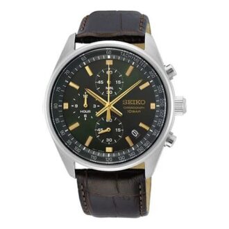 Three Eyes sportief zakelijk horloge met riem Zwart