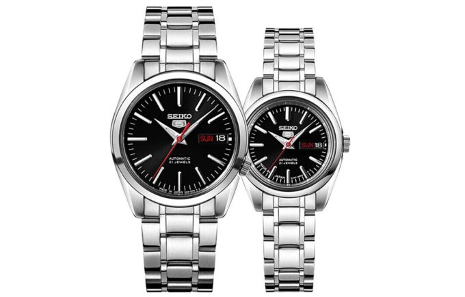 Unisex Mechanisch Zwart/Zilver SNKL45J1+SYMK17J1