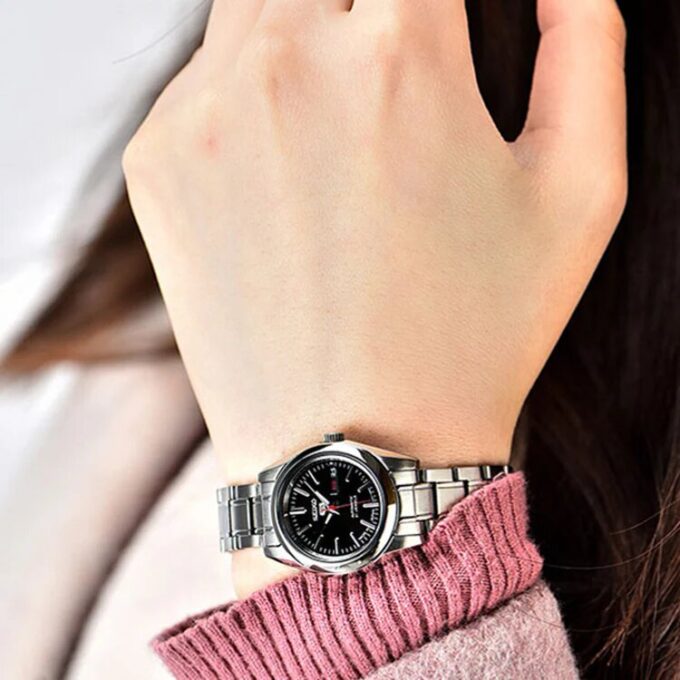 Unisex Mechanisch Zwart/Zilver SNKL45J1+SYMK17J1