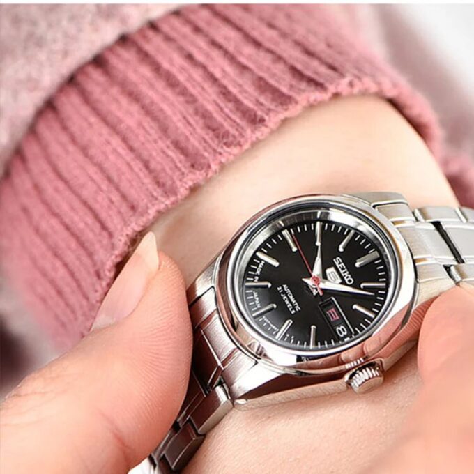 Unisex Mechanisch Zwart/Zilver SNKL45J1+SYMK17J1