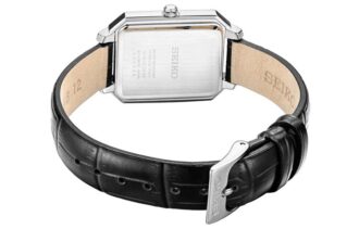 Vierkant minimalistisch quartzhorloge Wit