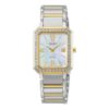 Vierkant stalen band Minimalistisch quartzhorloge Wit