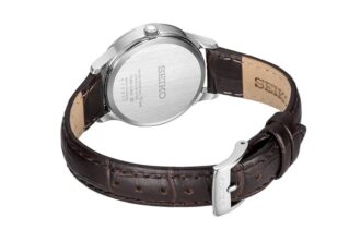 Waterdichte quartzhorloges wit/bruin
