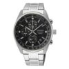 Zakelijk stalen bandhorloge Zwart