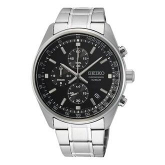 Zakelijk stalen bandhorloge Zwart