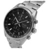 Zakelijk stalen bandhorloge Zwart