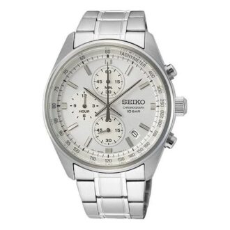 Zakelijk stalen horloge met wit