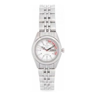 Zilveren zakelijk horloge wit